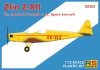 RS Models 92303 Zlin Z-XII Cz. Sport Aircraft 1/72